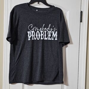 Women's Charcoal Gray Graphic T-Shirt